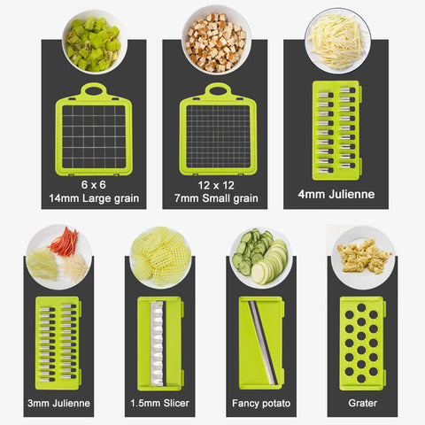 6 Dicing Blades Mandoline Slicer