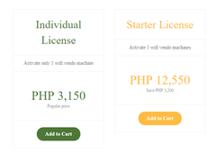 Software License-Piso Wifi Vending Machine